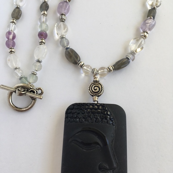 Gemstone Buddha Yoga Neck 📿 - Picture 5 of 7
